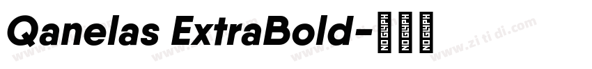 Qanelas ExtraBold字体转换